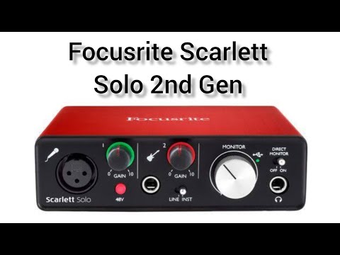 Focusrite Scarlett Solo 2nd Gen ||focusrite scarlett - YouTube