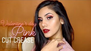 Valentine&#39;s Day: Pink Cut Crease Look | Valencia Barreto