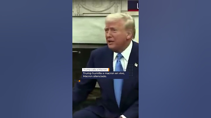 Macron silenced by Trump | Diplomatic embarrassment at press conference