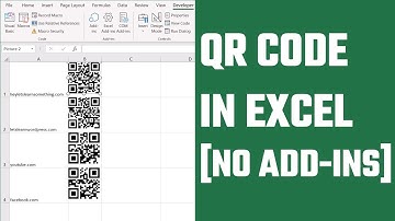 Create QR code in Excel NO ADD-INS required - Macro