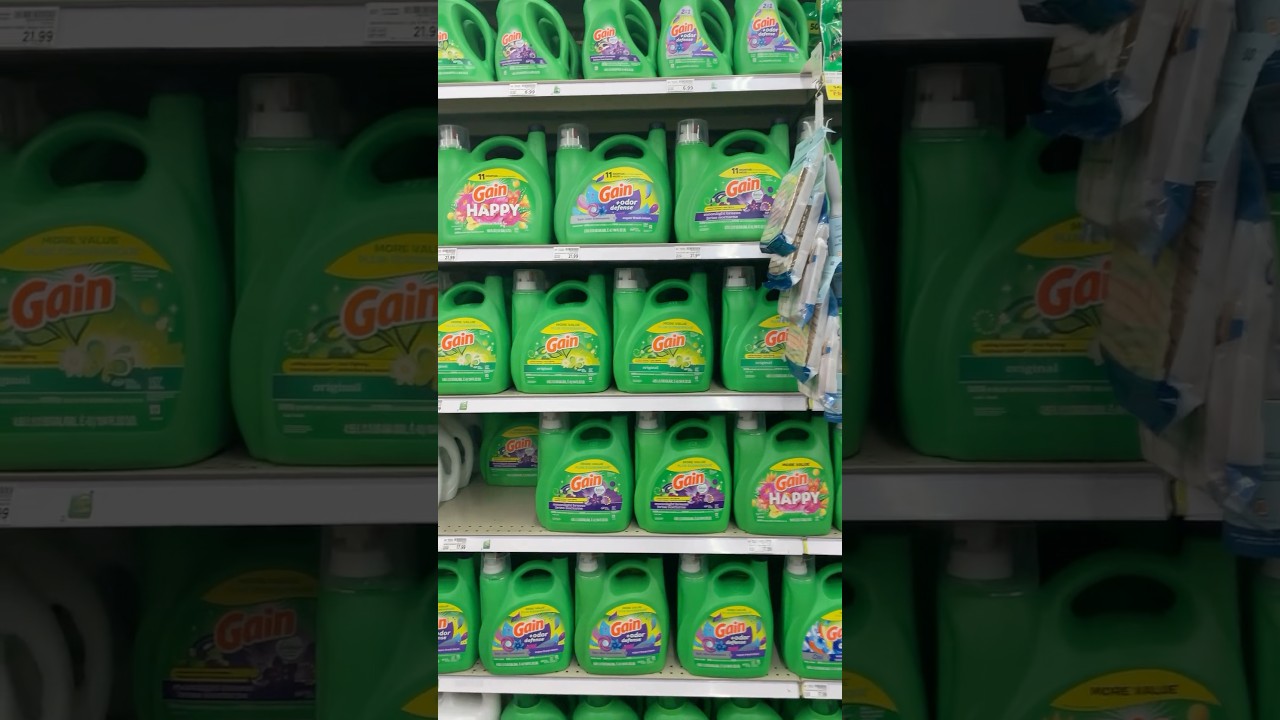Gain Detergent Price and Place Video