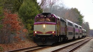 MBTA Trains on the Kingston/Plymouth Line