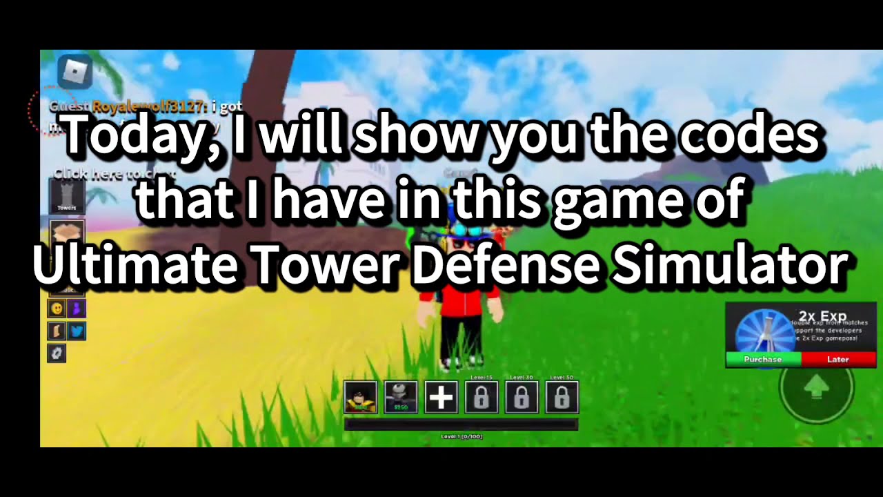 ultimate tower defense codes