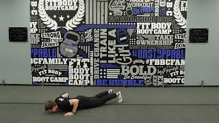Slamball Plank Pull Through to Push up