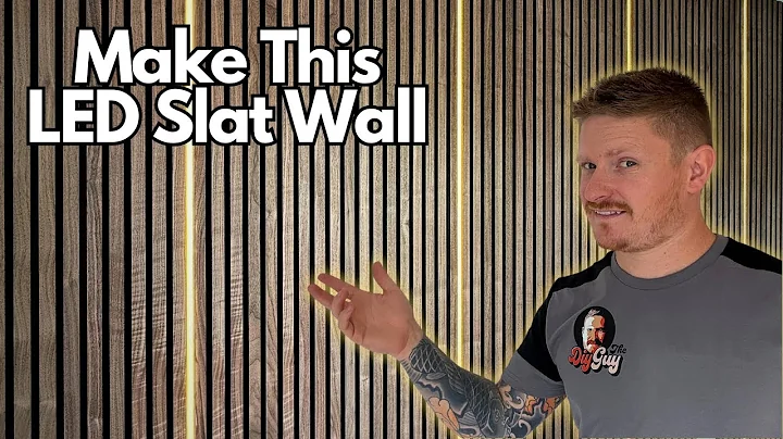 How to Install Slat Wall Panels With LED Lighting Built in!