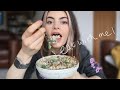 SECRET TO A HEALTHY RELATIONSHIP WITH FOOD- eat pasta with me/mukbang q&a