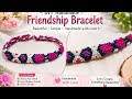 New design bracelet flowers macrame bracelet design trending handmade ✨✨
