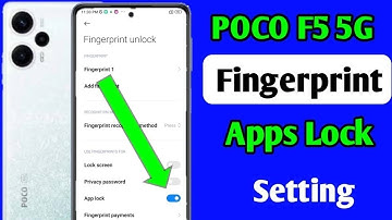 Poco f5 5g app lock fingerprint setting/how to set app lock fingerprint setting poco f5 5g mobile