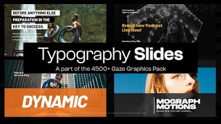 10 Typography Slides VI | After Effects template - Envato elements