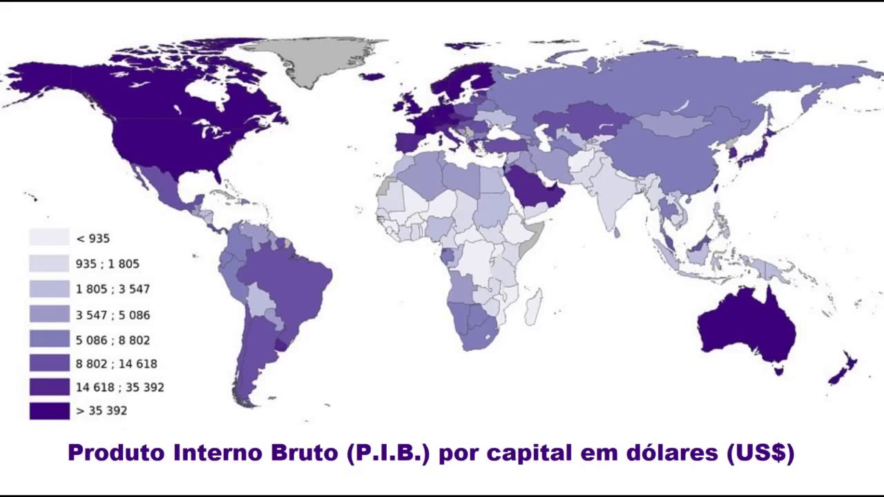 Карта ввп стран