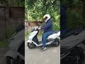 Noob practising u-turns on suzuki burgman street