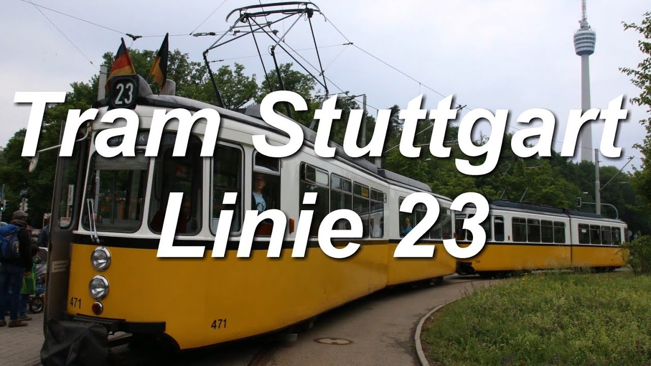 [Video] Straßenbahnlinie 23 | Stuttgart, Ruhbank (Fernsehturm) - Stuttgart, Straßenbahnwelt | 2018