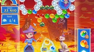 Bubble Witch 2 Saga Level 1760 with no booster & 3 bubbles left