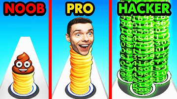 NOOB vs PRO vs HACKER En PANCAKE RUN