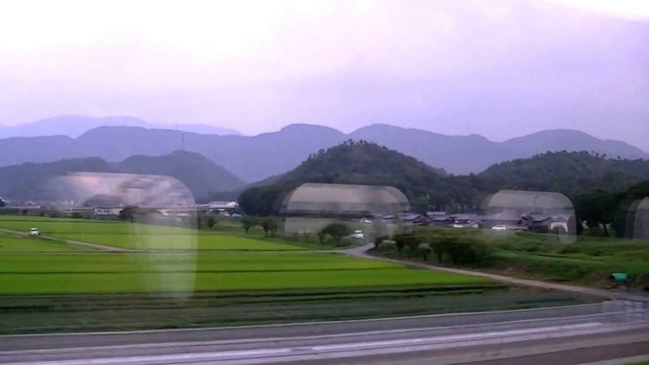 Maibara st.A view from Shinkansen 145Nagoya-Maibara名古屋ー米原