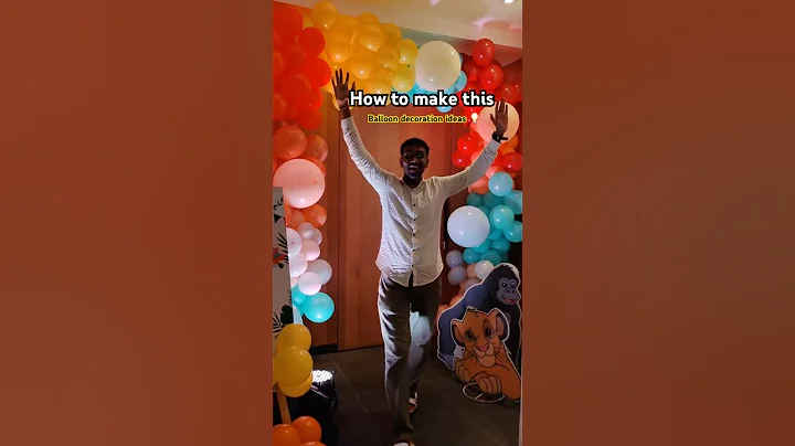 How to make balloon arch | birthday decoration ideas at home | balloon decoration ideas | #balloon
