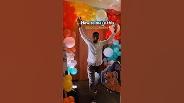 How to make balloon arch | birthday decoration ideas at home | balloon decoration ideas | #balloon