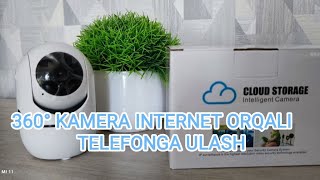 360 WiFi Kamera telefonga ulash internet orqali uzbek tilida YCC 365 plus