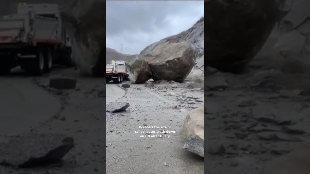 Hilary caused boulders the size of school buses to crash down on I-8 from San Diego to Phoenix.