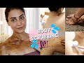How I scrub my body | for in growth| dead skin| Do coffee scrubs really work??| SIMMYGORAYA