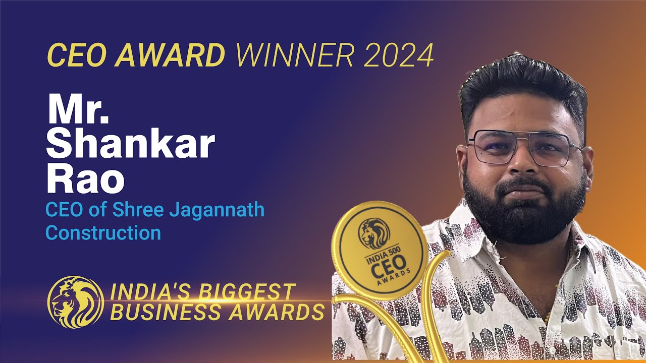 Shankar Rao Mr. Shankar Rao - India 500 CEO Awards 2024. - YouTube