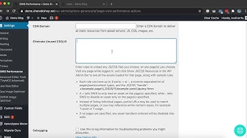 Disable Unused JS/CSS with SWIS Performance