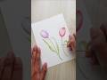 Watercolor tulips painting #watercolor #watercolorflorals #watercolorpainting