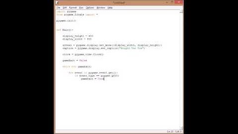 Noughts and Crosses Basic Pygame Tutorial | Part 1