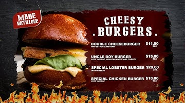 Digital Signage Template for Restaurant