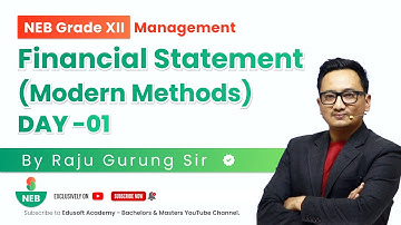 Financial Statement (Modern Methods) - Day 01- Grade XII | Accounting Live Class by Raju Sir