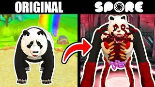 Recreating the Mutated Panda from Zoochosis | Spore Timelapse