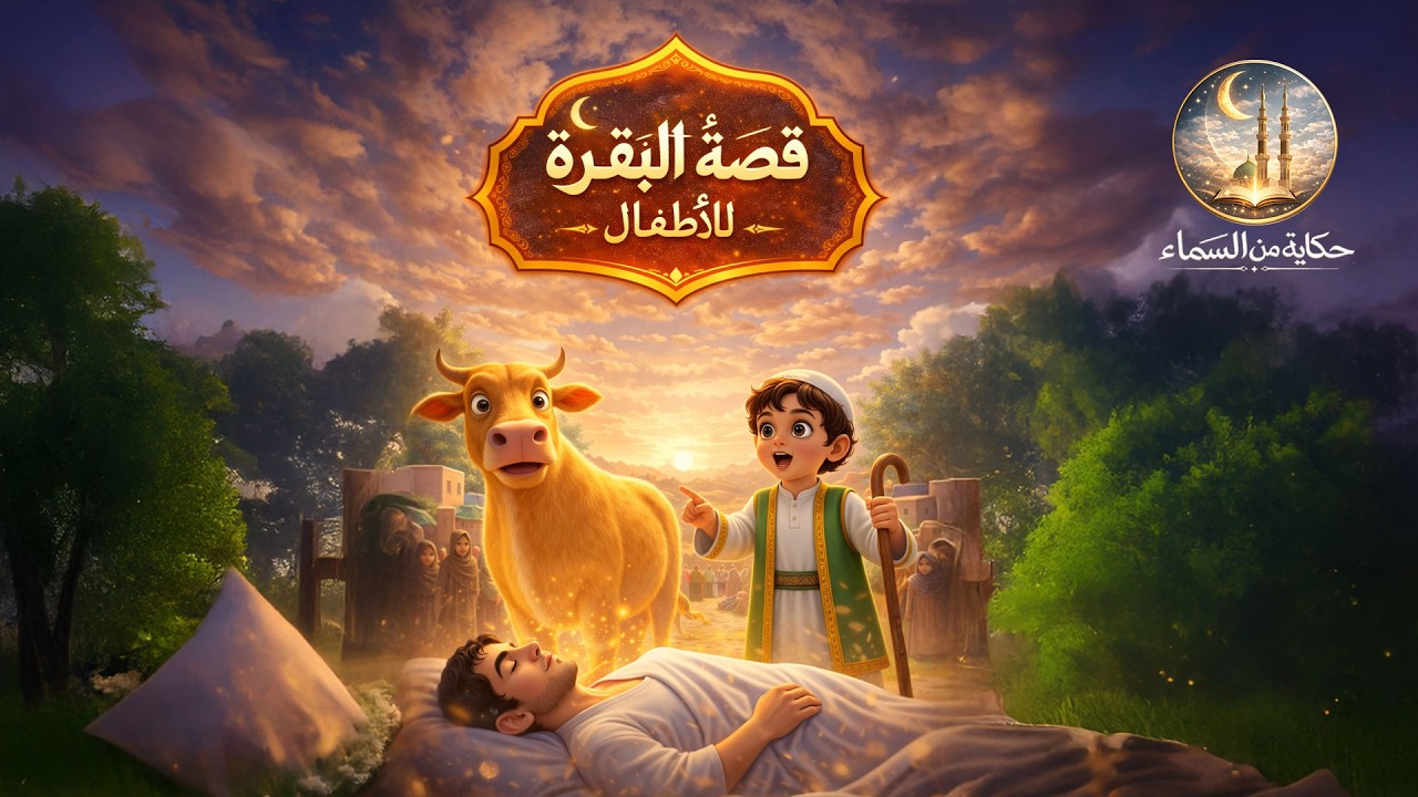 سر البقرة الصفراء🐄 | أغرب قصة في القرآن للأطفال👇ليه ربنا أمرهم يذبحوا بقرة؟! 🤯 القصة الكاملة للأطفال
