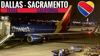 TRIPREPORT | Southwest Airlines (ECONOMY) | Boeing 737-800 | Dallas (Love) - Sacramento