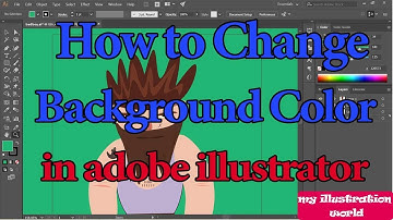 How to change the background color in adobe illustrator?