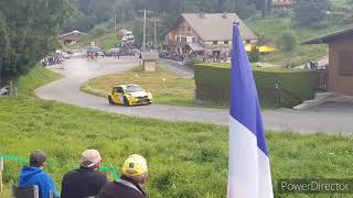 rallye mont-blanc morzine 2021 es9 ( les 2 premières minutes passage de loeb + le parc fermé)