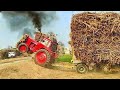 Well Done Powerful Belarus Tractors to get sugarcane-filled trailer out of the field