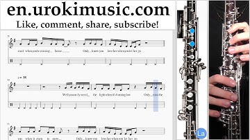 How to Play Oboe Passenger Let Her Go Part#2 Melody School Learn Class Course Tutorial Sheet Music