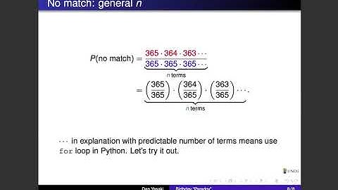 Birthday Paradox and Python