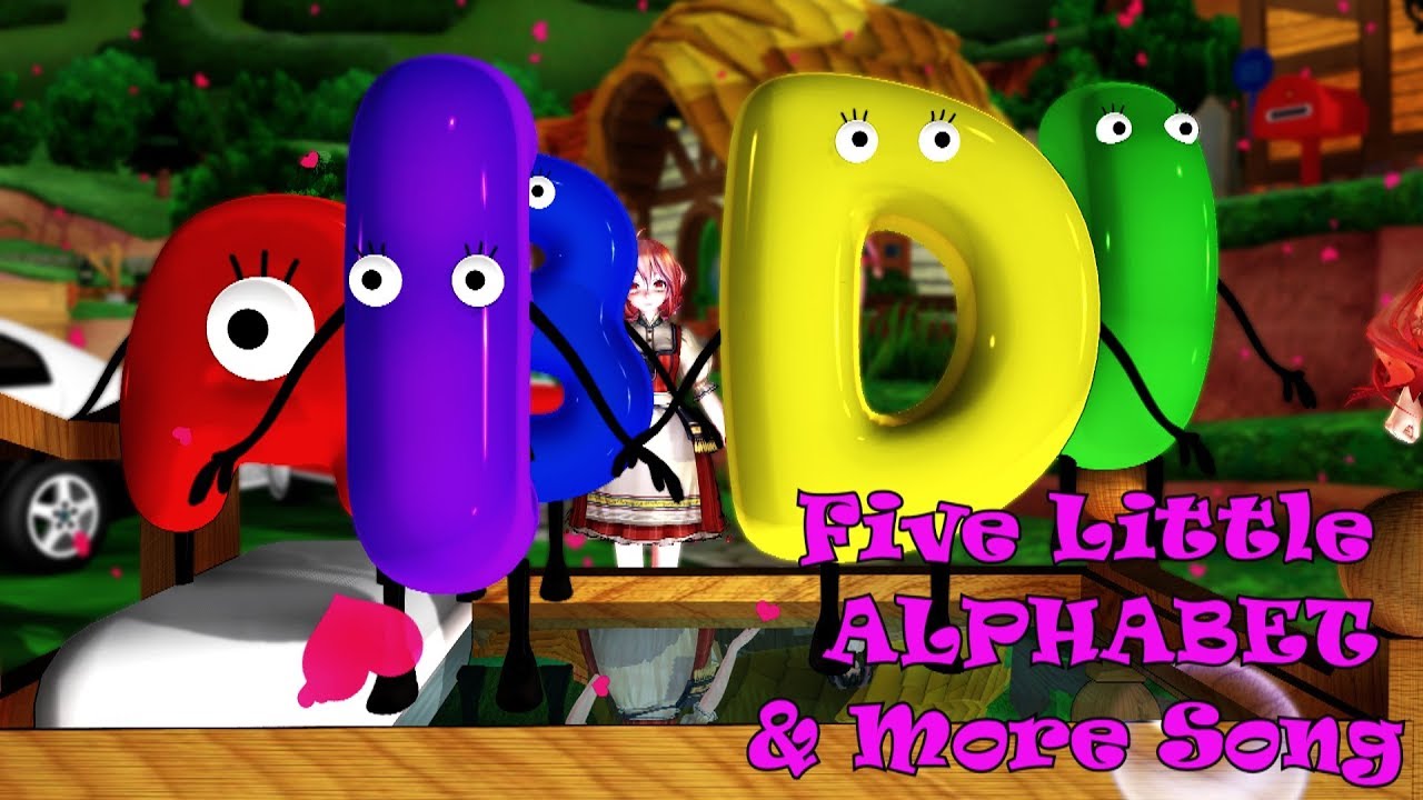 Five Little Alphabets and Many Many More Songs | ABC Song | Kids Songs ...