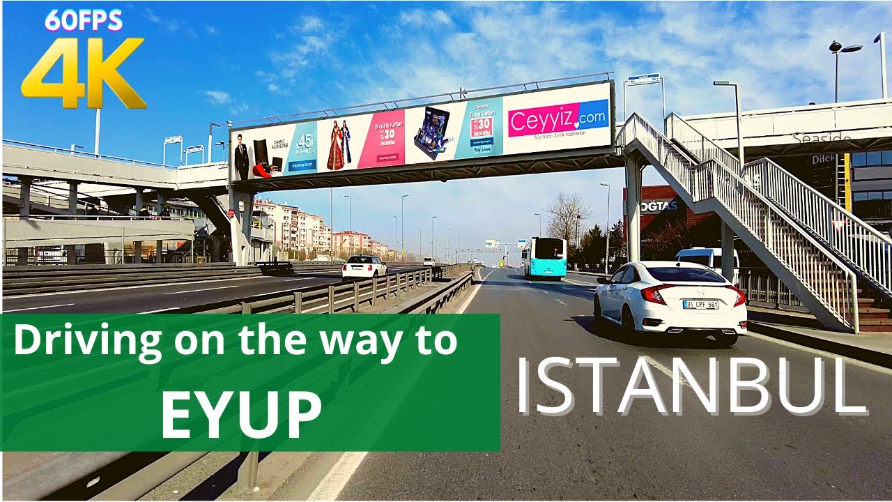 ⁴ᴷ⁶⁰ Driving from Bahcelievler to Eyup District, Istanbul-Turkey Driving Video 4K 60fps