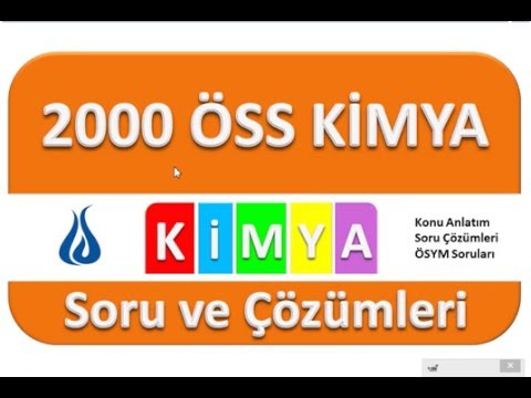 2000 ÖSS Kimya Soru ve Çözümleri (1-14)