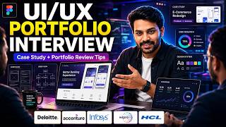 UIUX Portfolio Interview 🔥 Case Study + Portfolio Review Tips for Freshers@rightSpot-me​
