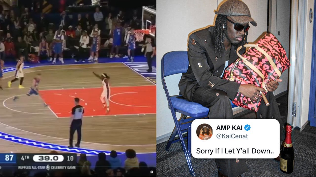 Kai Cenat RAGE QUITS at NBA All-Star game🤬 #nba #nbaallstar # ...