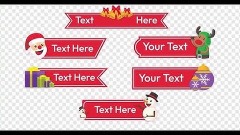 Christmas 2024 Lower Third Pack | Motion Graphics template - Envato elements