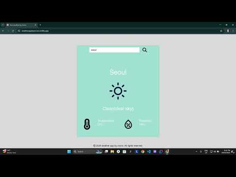 SImple html, css & js weather app