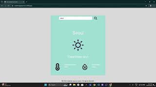 SImple html, css & js weather app screenshot 3