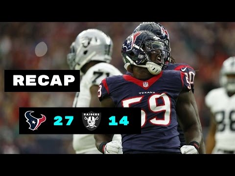 Houston Texans vs Oakland Raiders Recap | NFL Wild Card Playoffs 1/7/2017