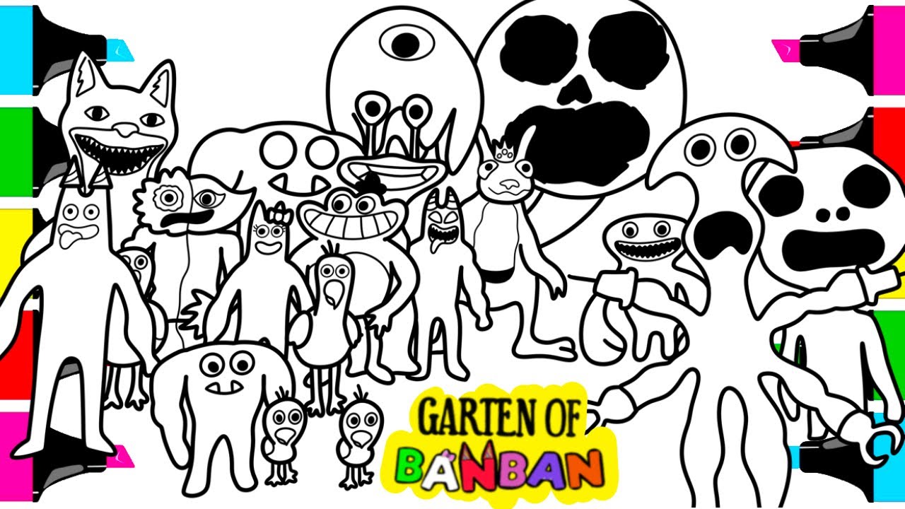 Desenhos para colorir do Garten of Banban 3 para impressão grátis (nova  atualização)