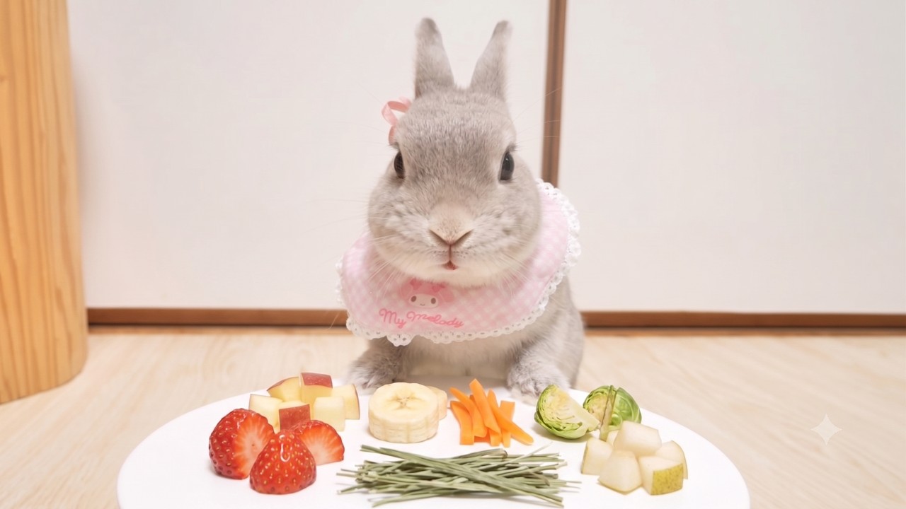 【総集編】１６分間うさぎさんが美味しいものをモグモグし続ける耐久動画【咀嚼音集/睡眠導入】