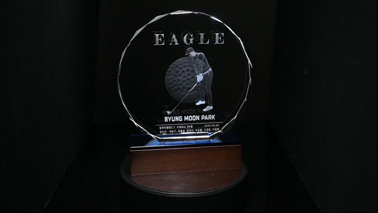 3D크리스탈 골프패 이글패